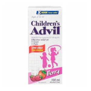 ADVIL CHILDREN BERRY DYE FREE 100MG/5ML 100ML