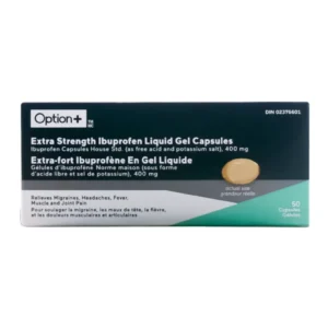 OPTION+ IBUPROFEN LIQ-GEL 400MG 50