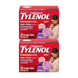 TYLENOL CHILD CHEWABLE TB GRAPE 160MG 2X20