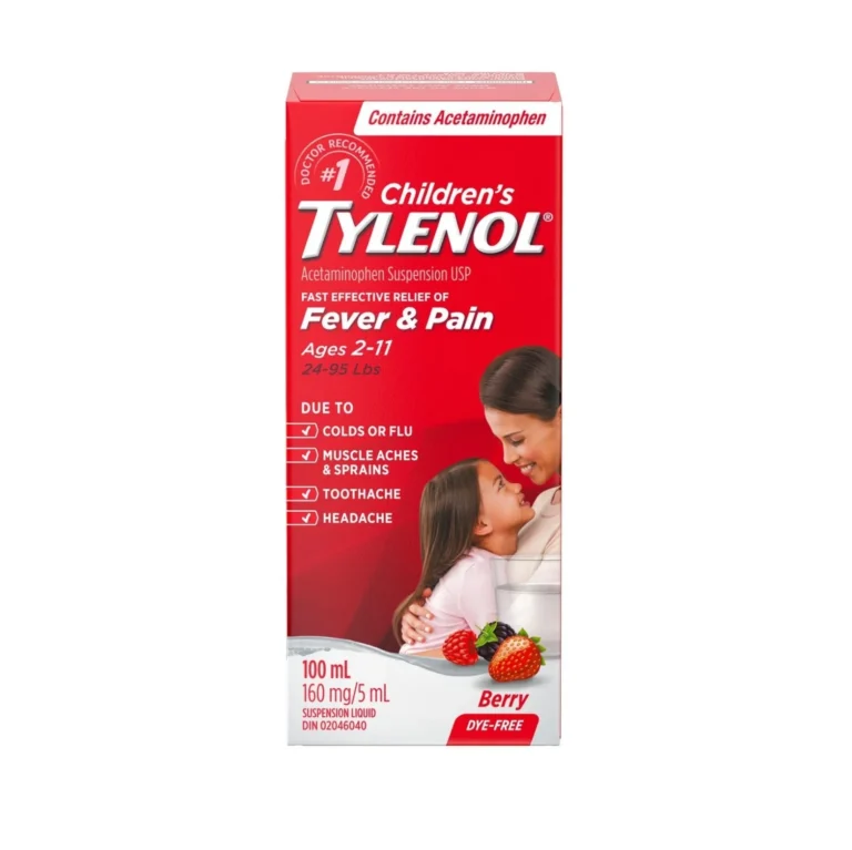 TYLENOL CHILD DYE FREE BERRY 100ML