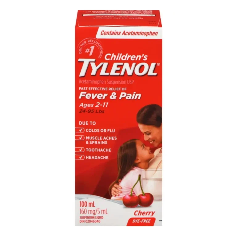 TYLENOL SUSP DYE FREE CHERRY 100ML